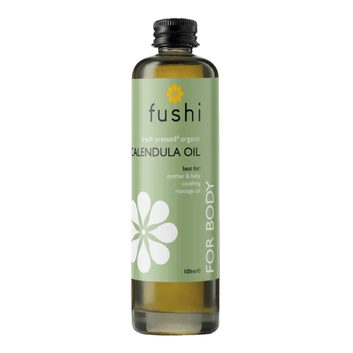 Fushi biologische calendula olie voor gevoelige huid en babyhuid 100% natuurlijk