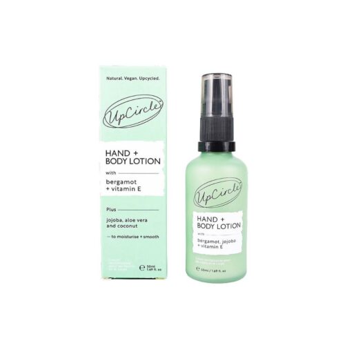vegan lotion travelsize met aloë vera en jojobaolie UpCircle Hand- Bodylotion