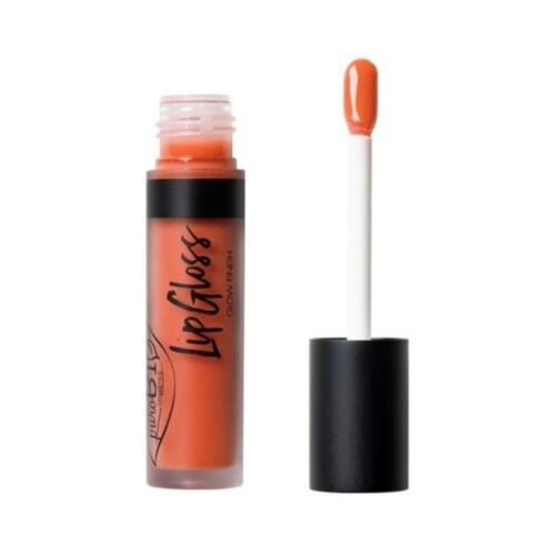 PuroBIO lipgloss Orange 03, vegan hoogglans lipgloss met biologische kokosolie, 4,8 ml