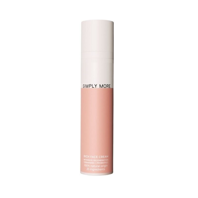 Simply More Rich Face Cream, een voedende parfumvrije gezichtscreme voor de droge en gevoelige huid