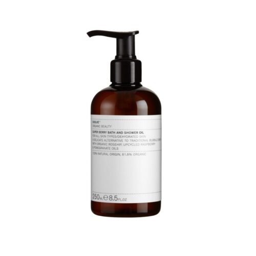 Evolve Super Berry Bath & Shower Oil natuurlijke doucheolie met rozenbottel en frambozenolie