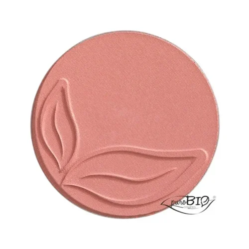 PuroBIO Blush Pink Shimmer 01 Refill Roze Rouge met glans vegan en biologische make-up