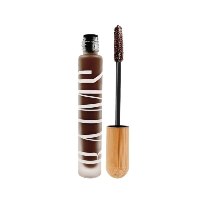 clean beauty mascara bruin BAIMS natuurlijke volume mascara voor gevoelige ogen