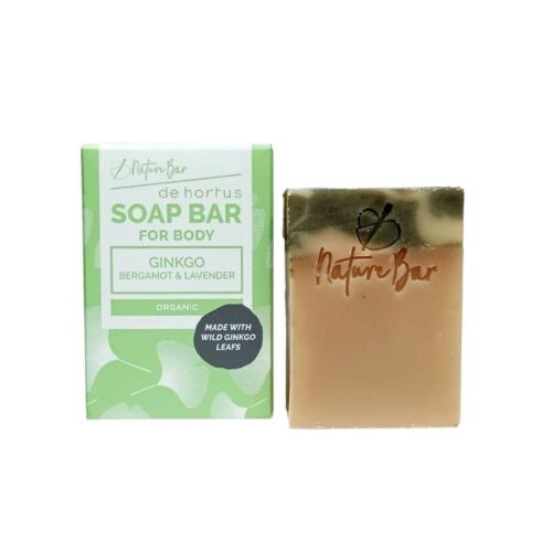 Nature Bar Ginkgo Zeep 100g natuurlijke vegan zeep met ginkgo biloba, lavendel en bergamot