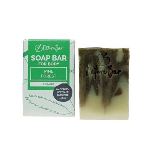 Nature Bar Pine Forest Zeep handgemaakt en natuurlijk vegan zeepblok met sparrennaalden van 100 gram