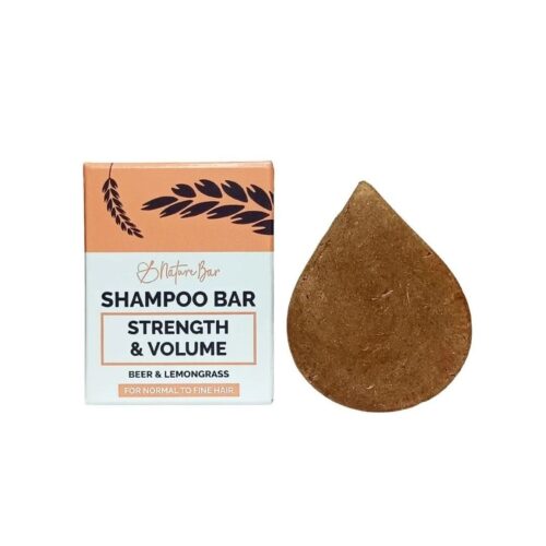 Nature Bar Shampoo Bar Kracht en Volume vegan en sulfaatvrije shampoo met upcycled bierbostel