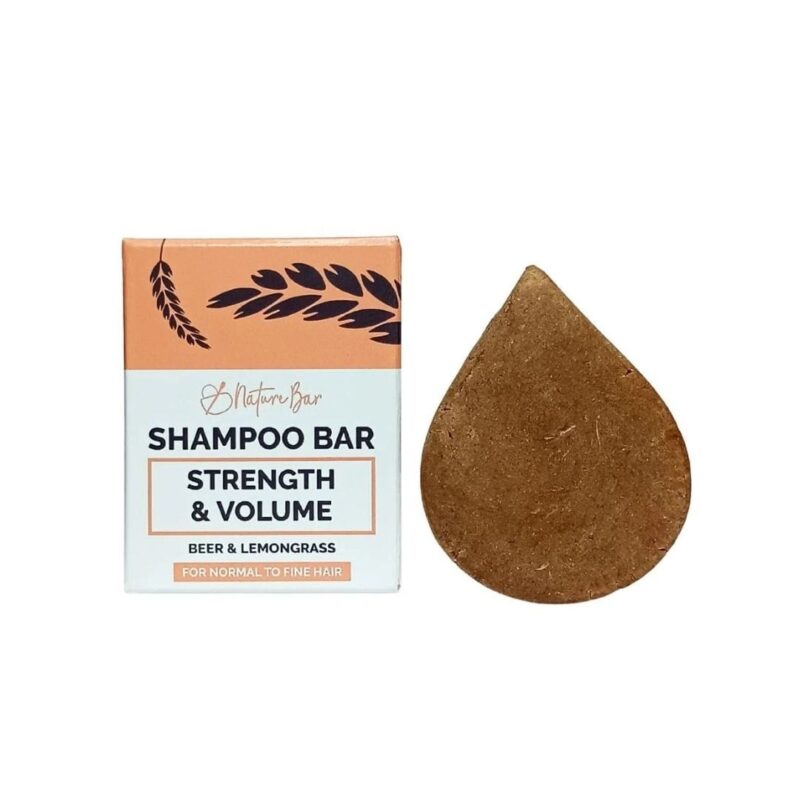 Nature Bar Shampoo Bar Kracht en Volume vegan en sulfaatvrije shampoo met upcycled bierbostel