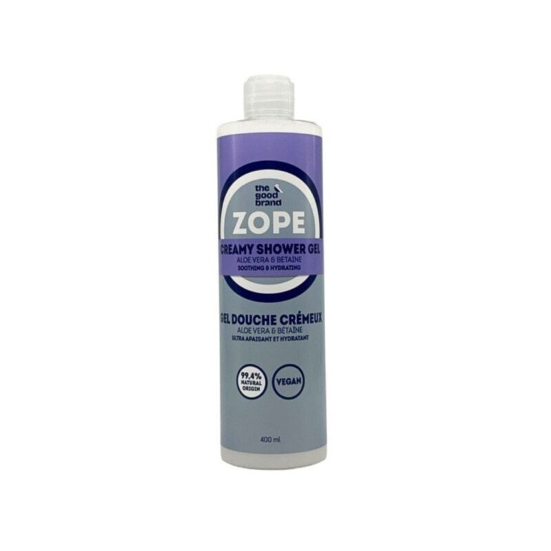 Zope Douchecrème Aloë Vera milde natuurlijke douchegel in duurzame fles 400ml